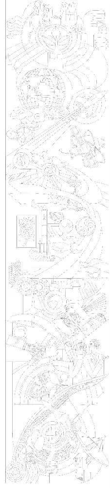 科技创新浮雕雕塑原创手绘设计稿
